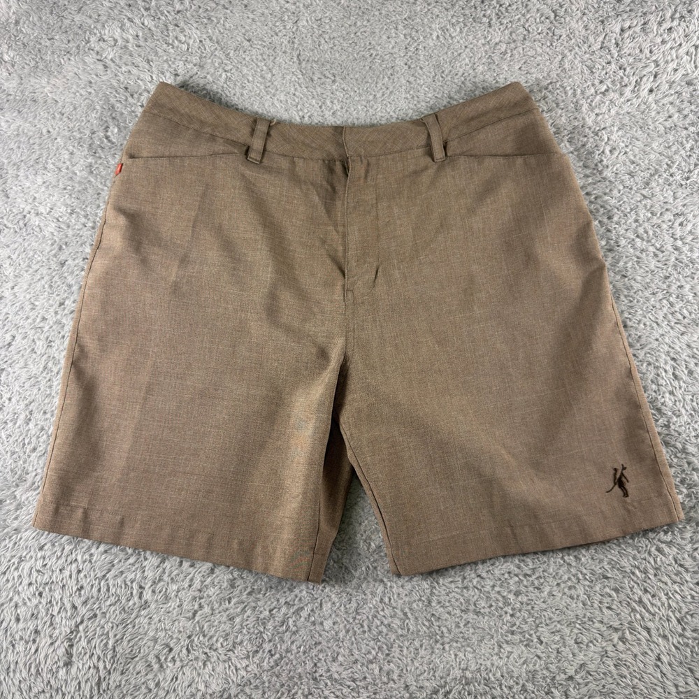 Toes on the Nose Mens Hybrid‎ Walk Shorts Brown Heathered Size 36 Casual Surf